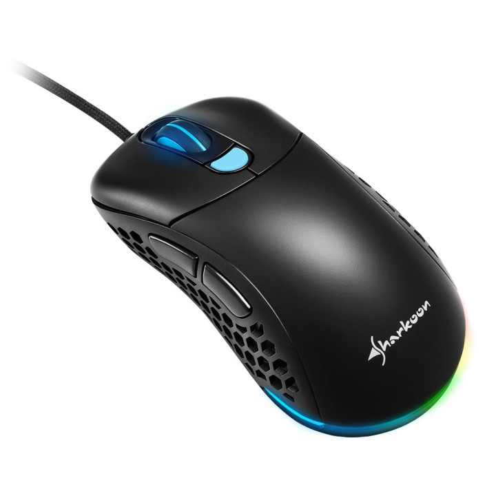 SHARKOON GAMING MOUSE 16.000 DPI PMW3389 63 GRAMMI RGB